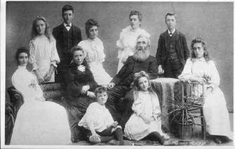 Family of John & Martha Logan c1890